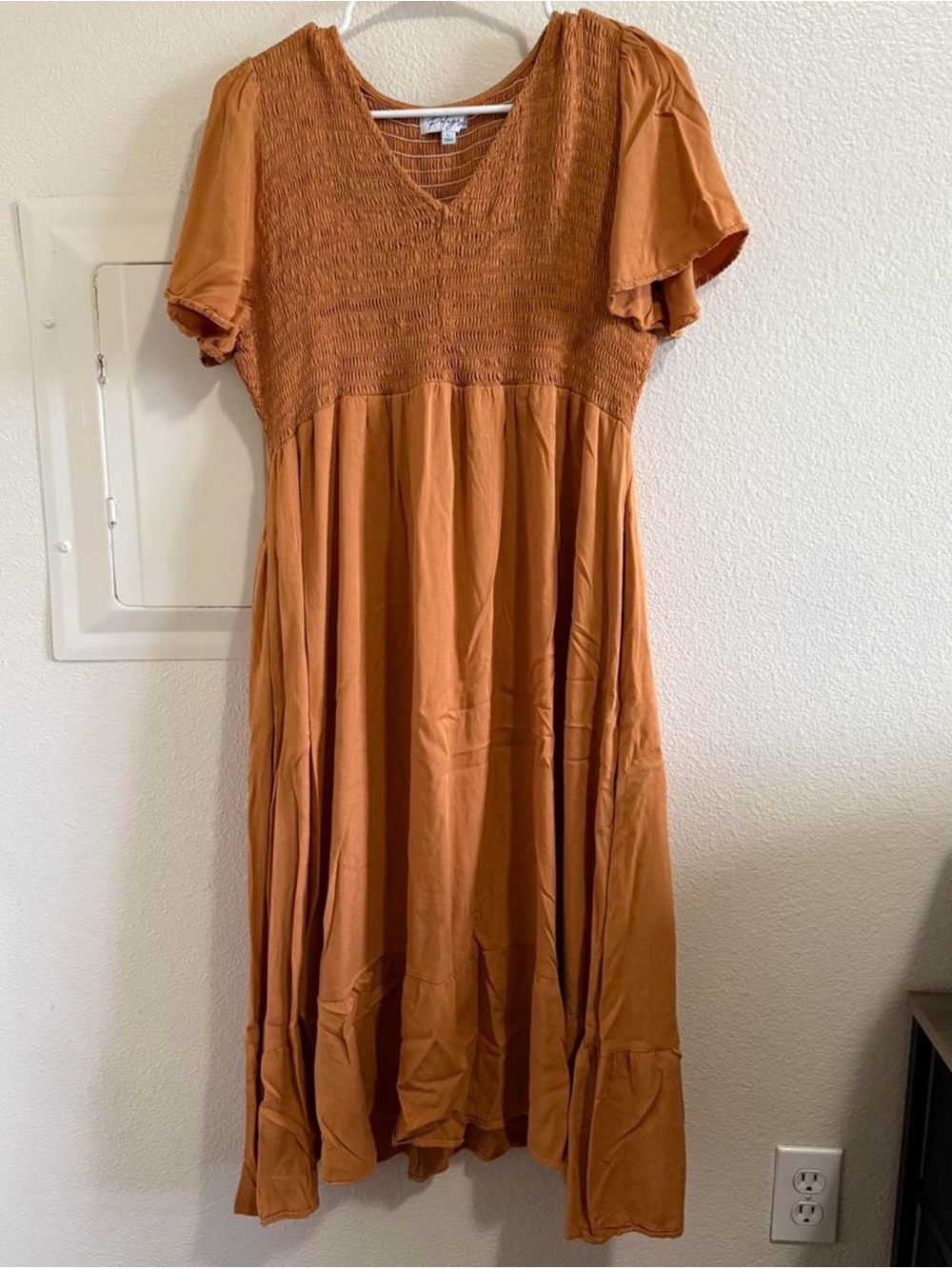 Orange Midi Dress